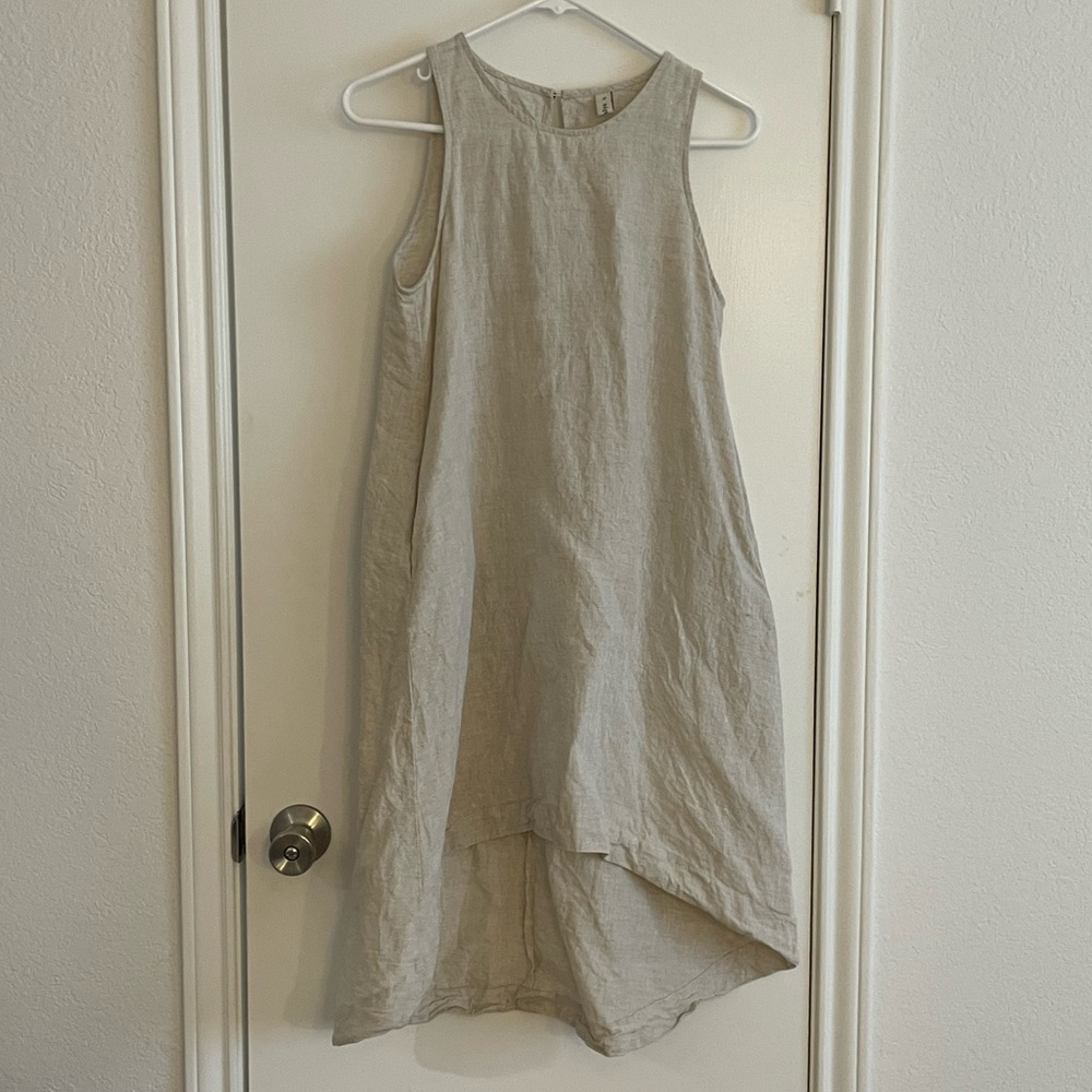 Amazhiyu 100% Linen Dress